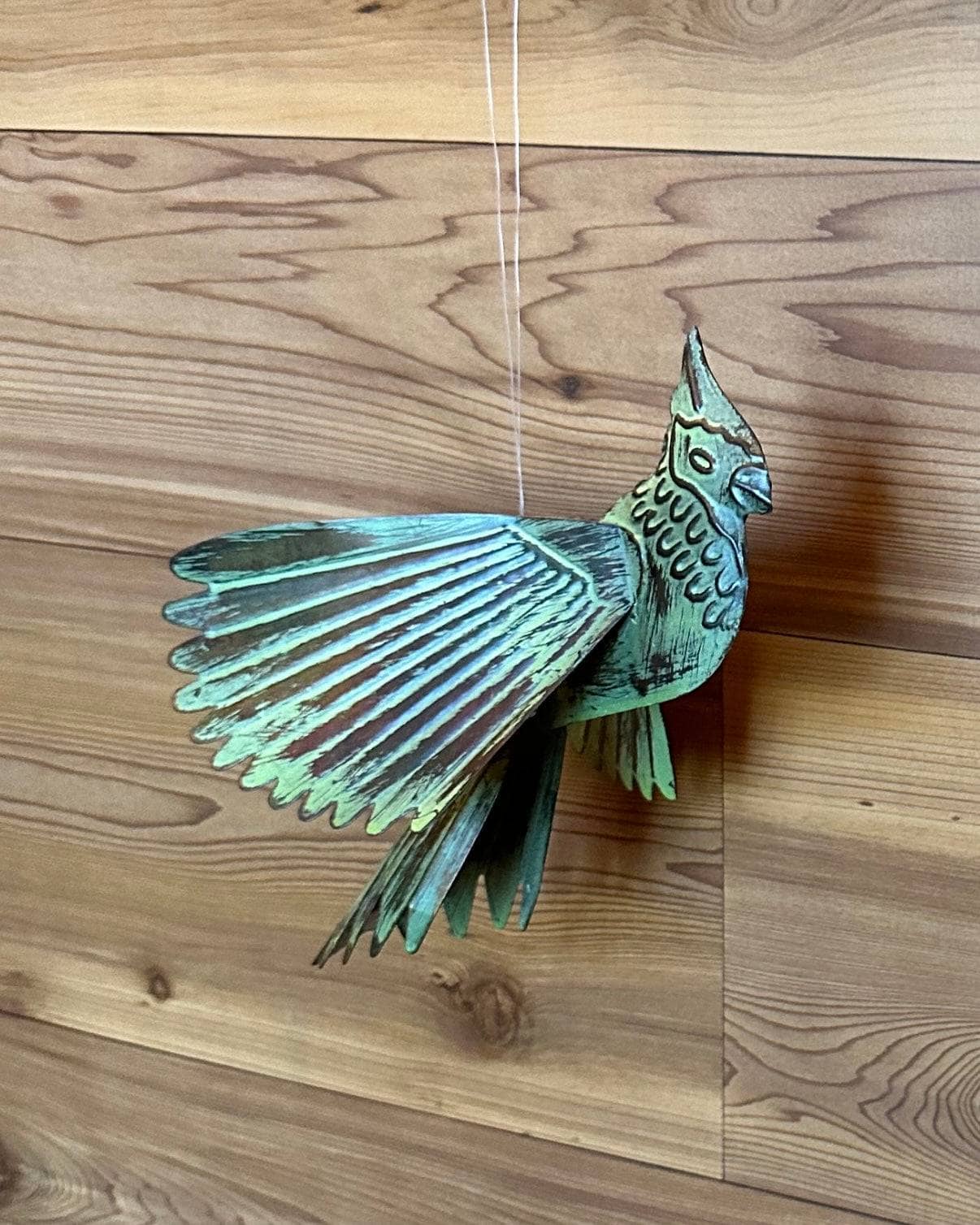 Hanging Flamed Cardinal - Happy Gardens