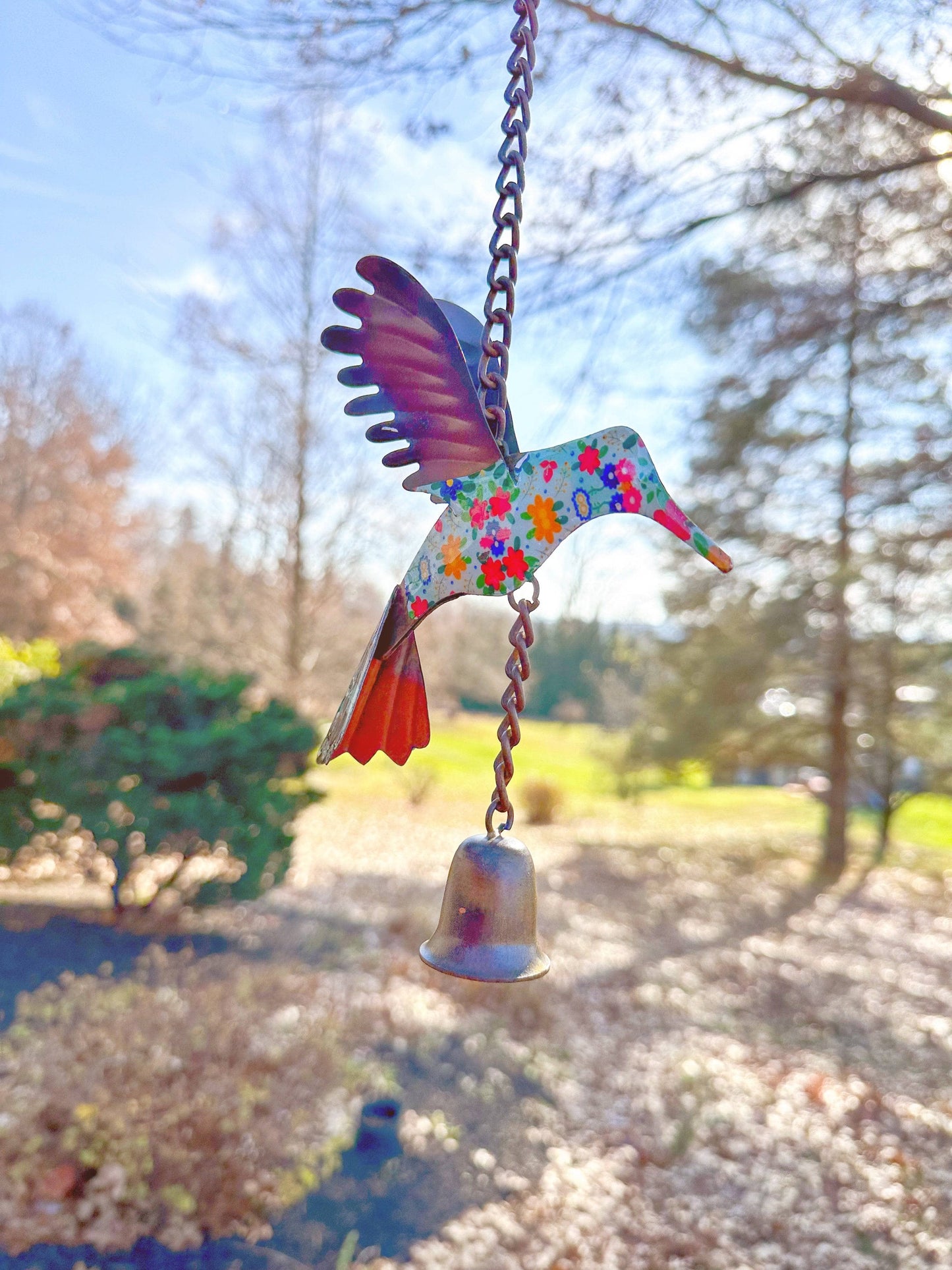 Happy Gardens - Floral Hummingbird Multicolor Ornament