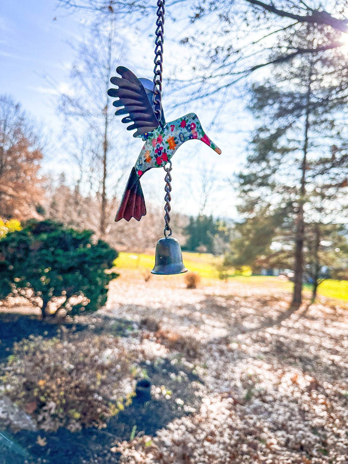 Happy Gardens - Floral Hummingbird Multicolor Ornament