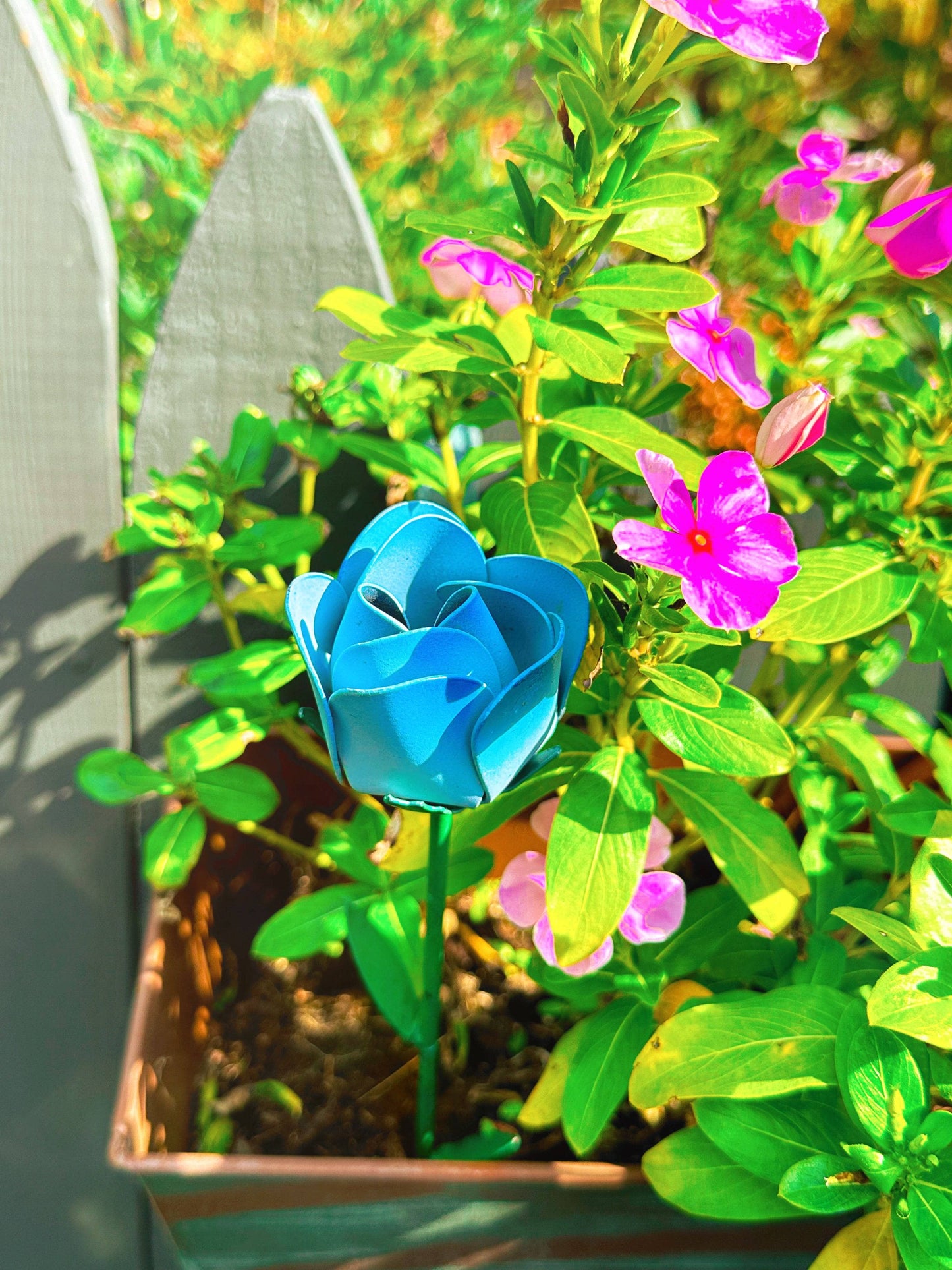 Happy Gardens - Blue Rose Plant Pick