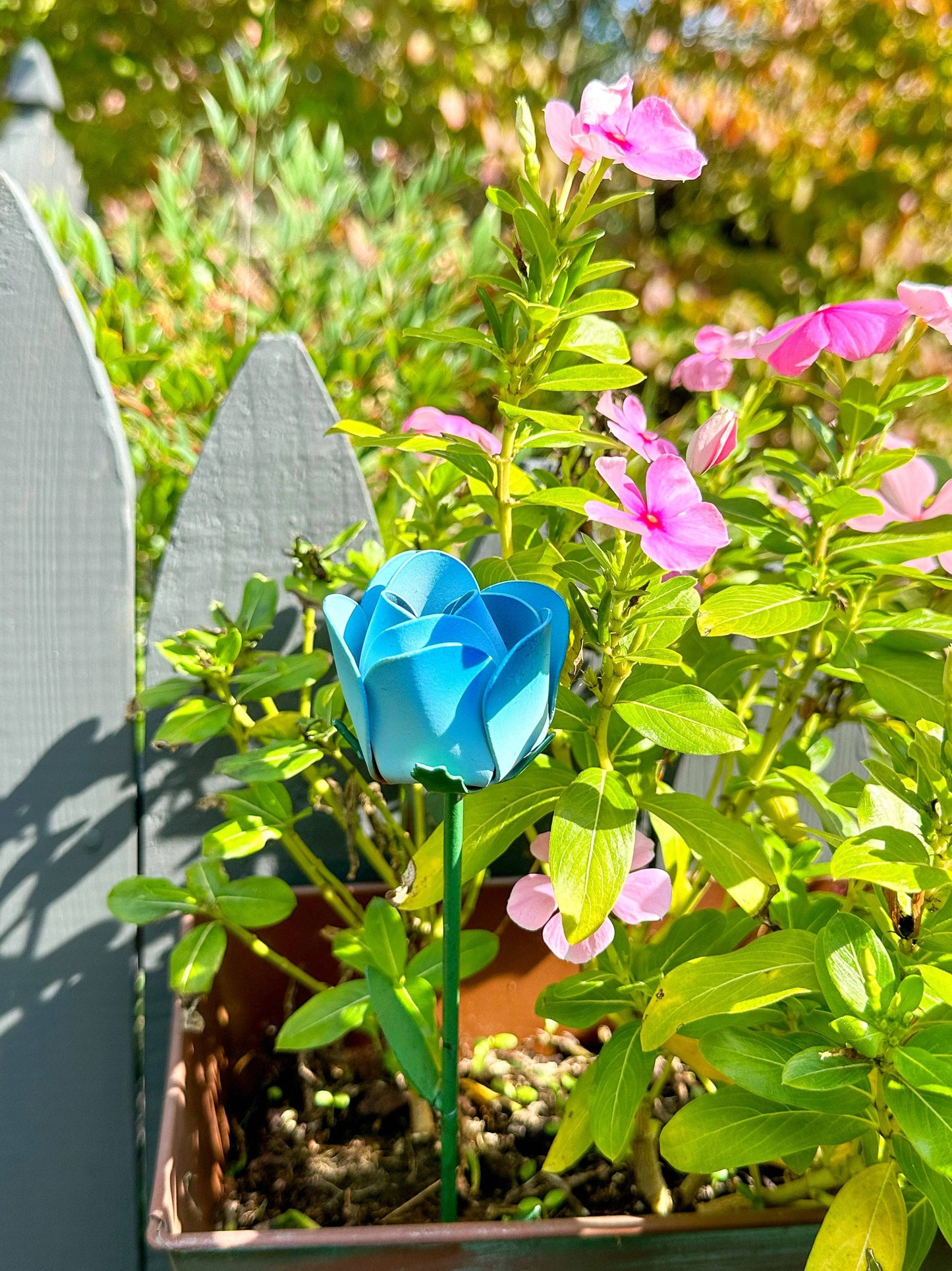 Happy Gardens - Blue Rose Plant Pick