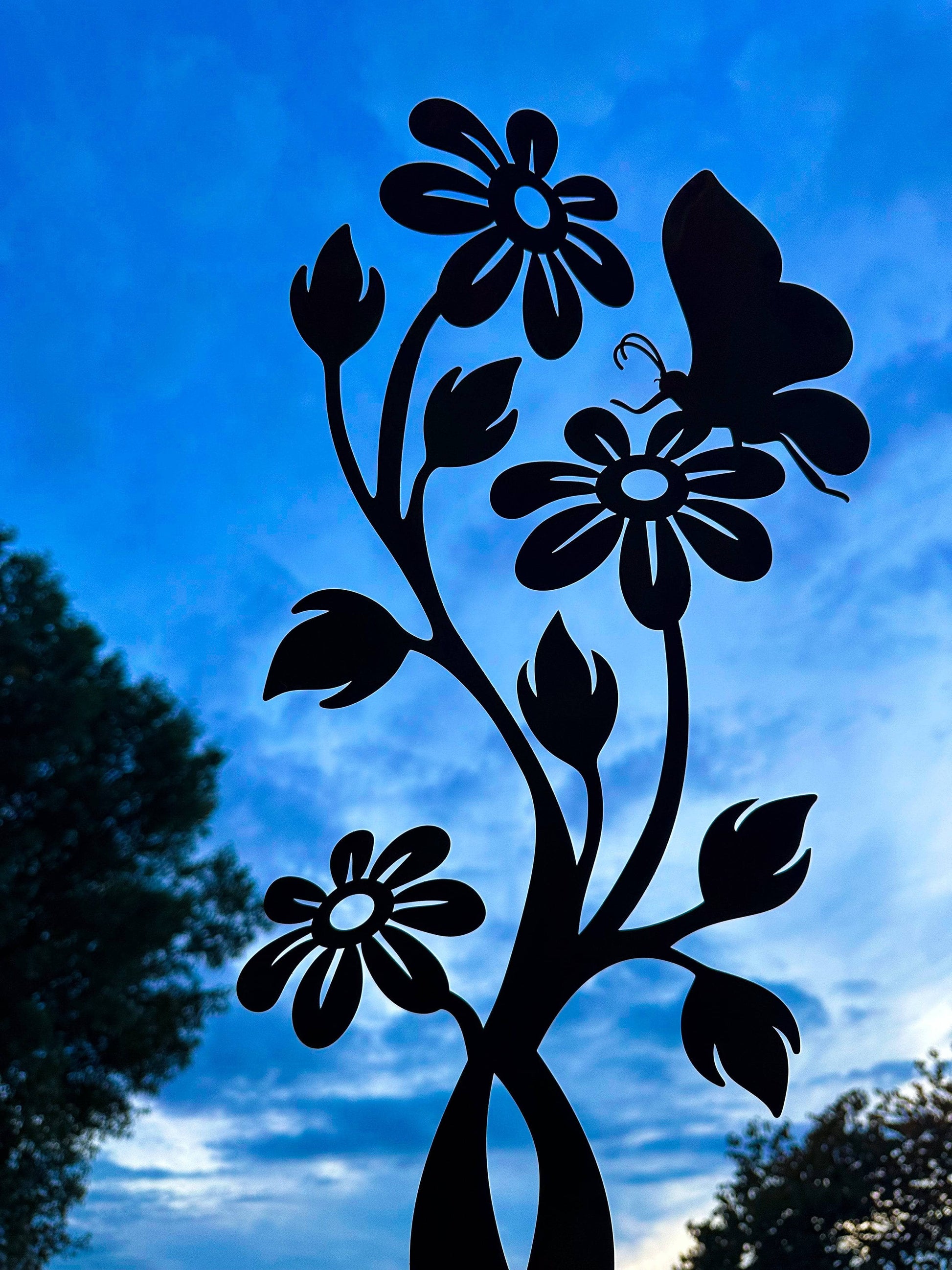 Happy Gardens - Daisy Flamed Garden Stake