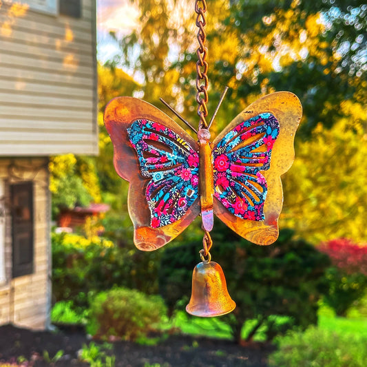 Happy Gardens - Floral Butterfly Hanging Ornament