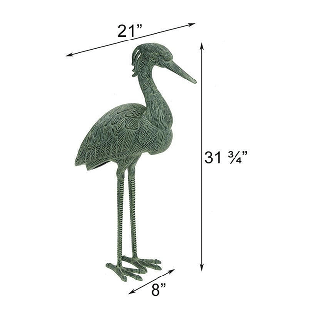 Cast Aluminum Great Blue Heron
