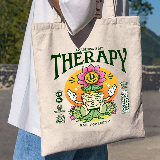 Happy Gardens Therapy Eco Tote Bag