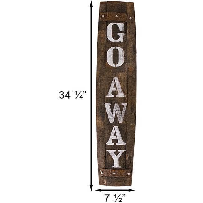 Whiskey Barrel Porch Sign - Happy Gardens