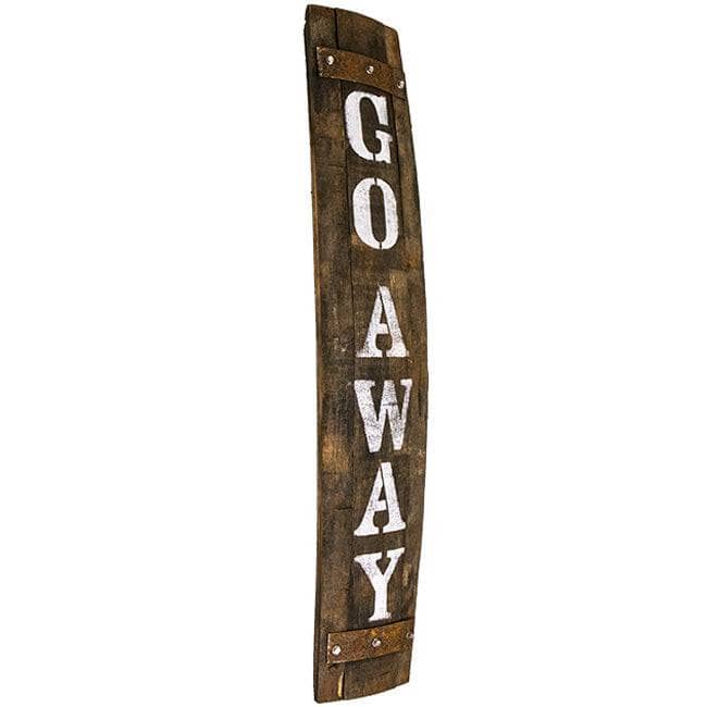 Whiskey Barrel Porch Sign - Happy Gardens