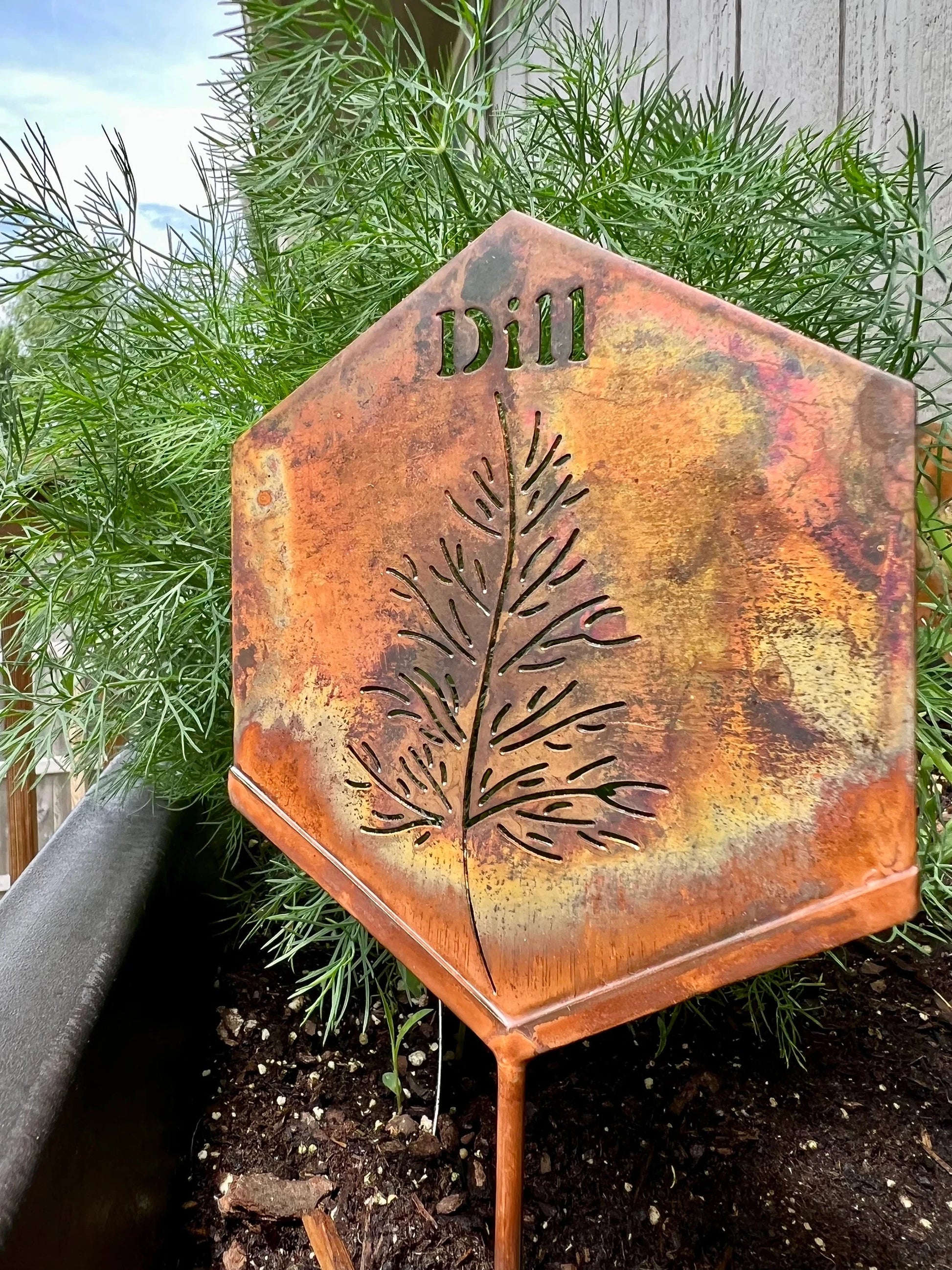 Happy Gardens - Dill Herb Garden Stake