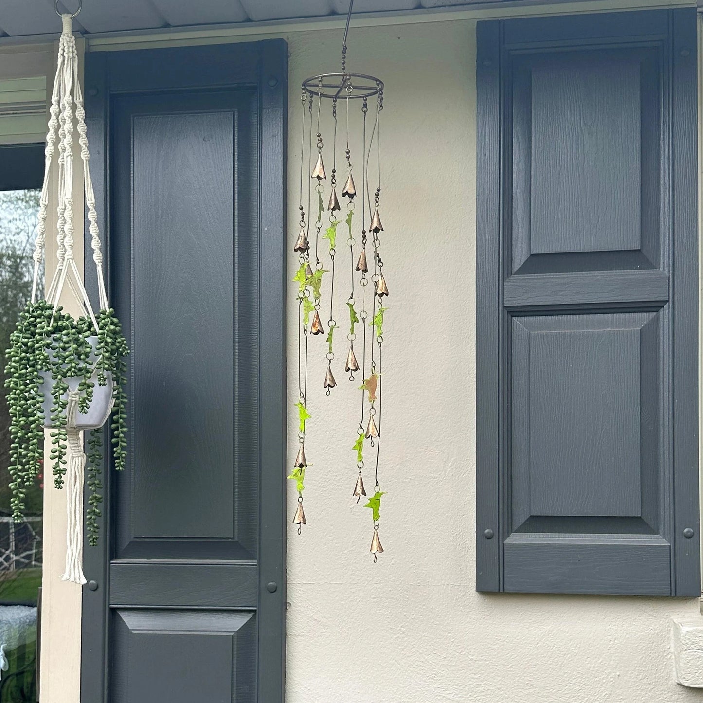 Happy Gardens - Hummingbirds with Bells Mobile Wind Chime