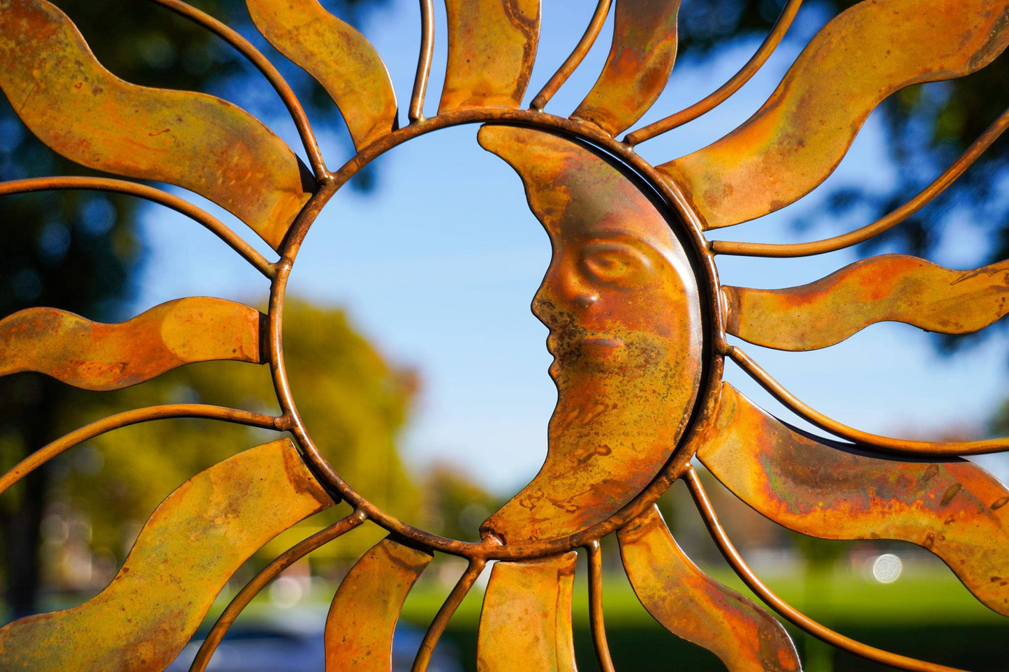 Hanging Sun, Moon, and Stars Ornament - Happy Gardens