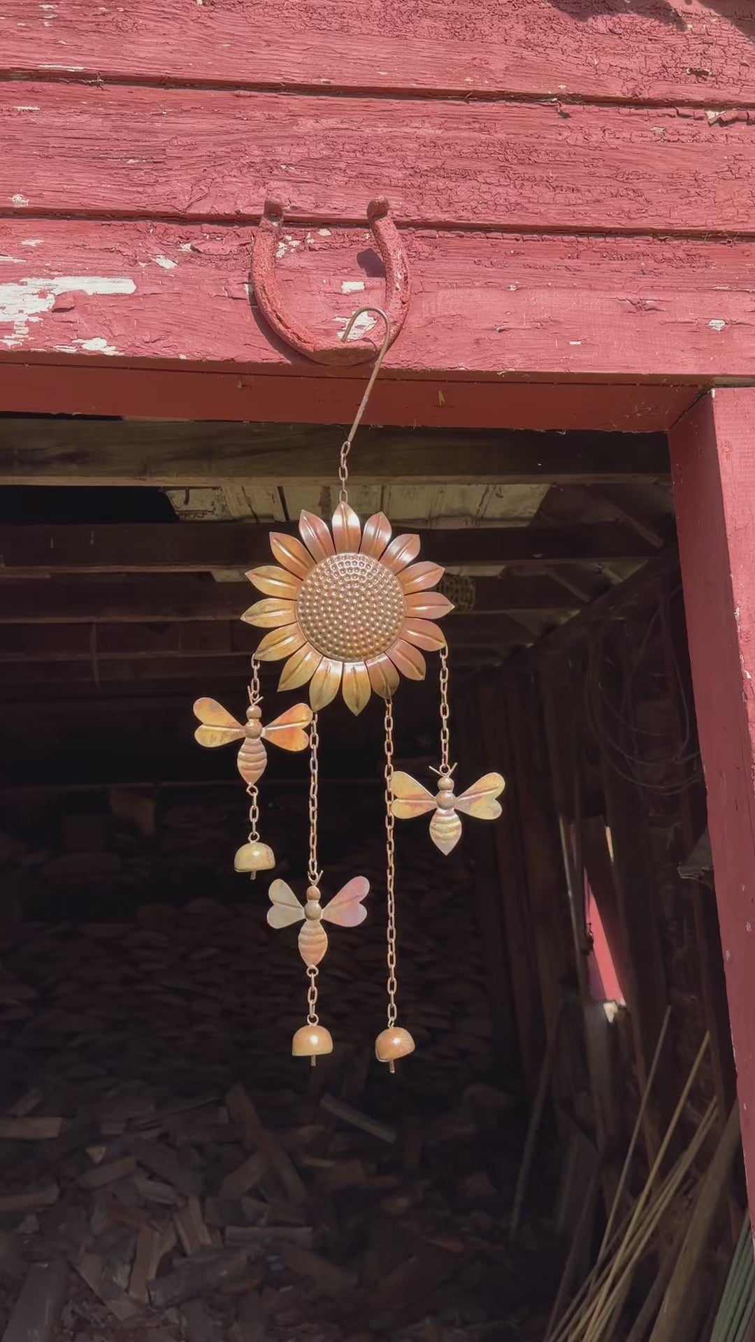 Sunflower and Bees Wind Chime - Happy Gardens