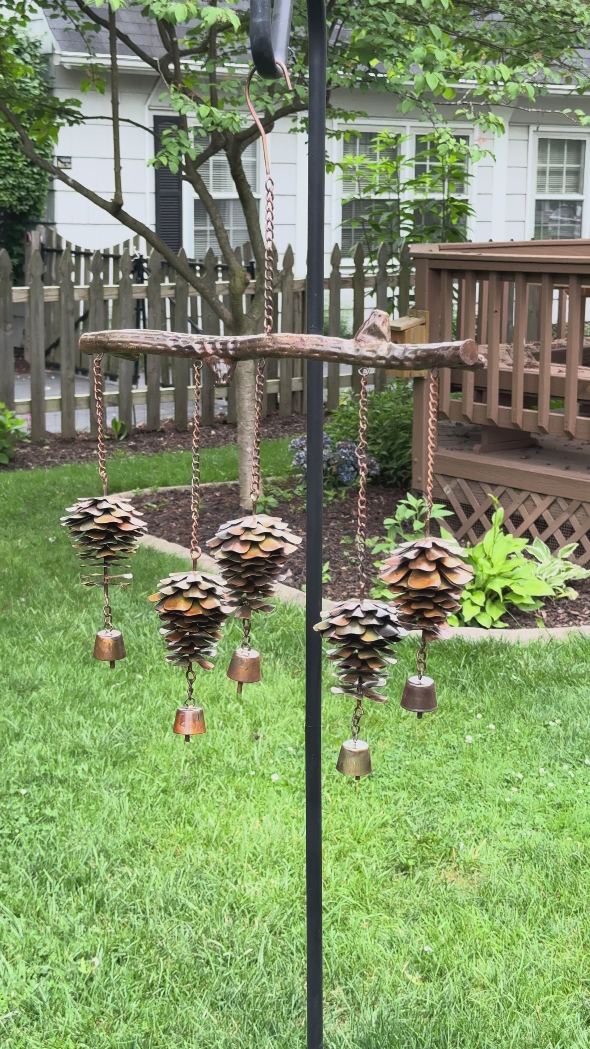 Happy Gardens - Pine Cone Wind Chime