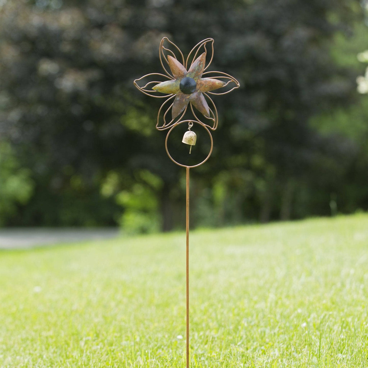 Open Petal Flower Garden Stake-Garden Stakes & Rain Gauges-Happy Gardens