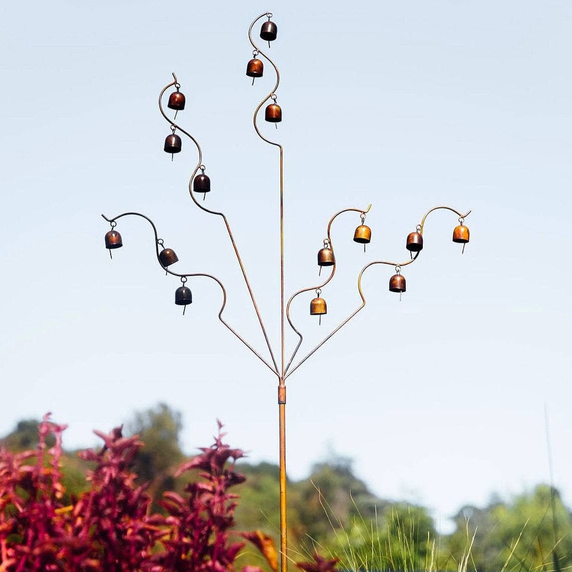 Happy Gardens - Bell Spiral Garden Stake
