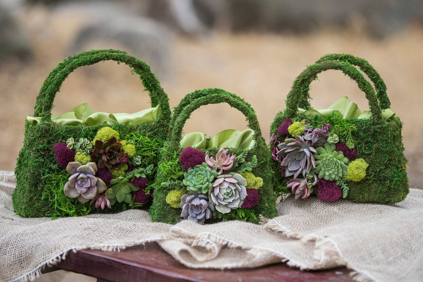 Beaumont Purse Moss Planter - Happy Gardens