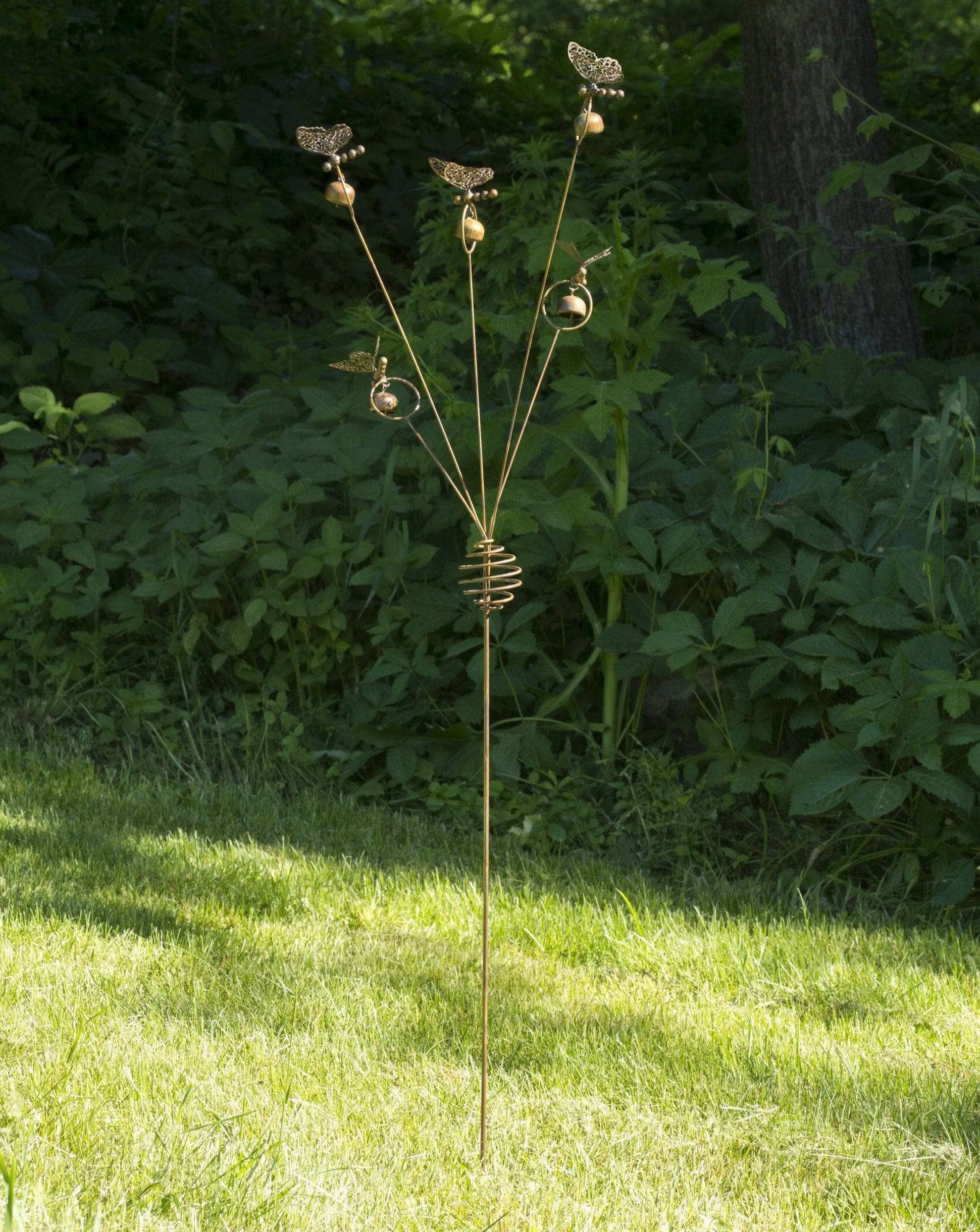 Butterflies and Bells Garden Stake-Garden Stakes & Rain Gauges-Happy Gardens