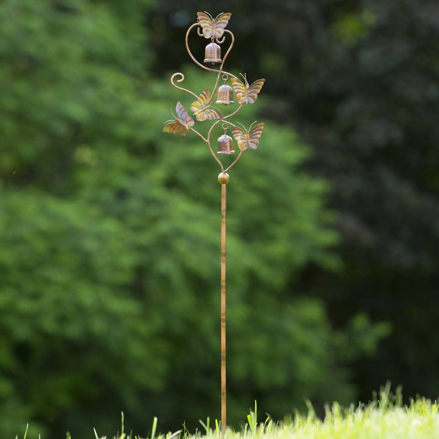 Scrolls and Butterflies Garden Stake-Garden Stakes & Rain Gauges-Happy Gardens