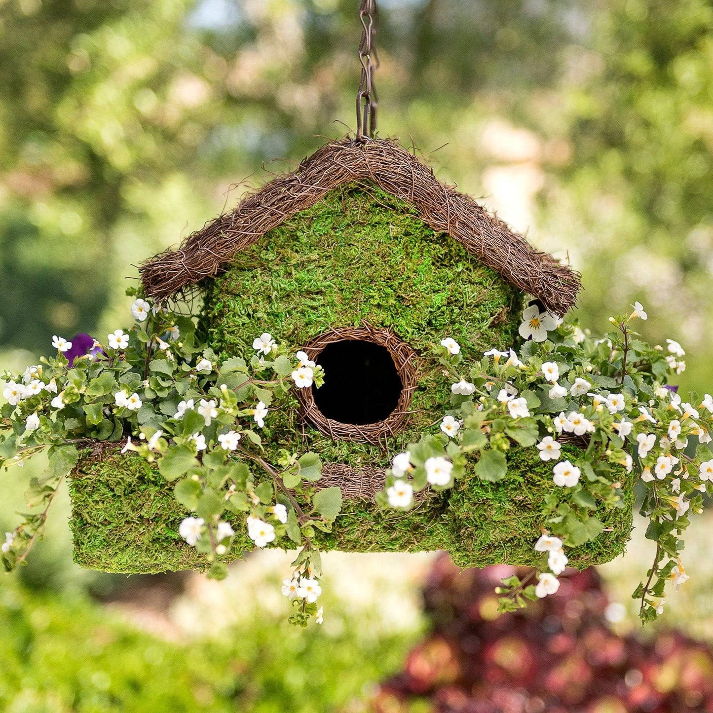 Plantable Maison Patio Moss Birdhouse - Happy Gardens