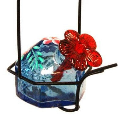 Botanica Lunch Pail Hummingbird Feeder, Blue - Happy Gardens