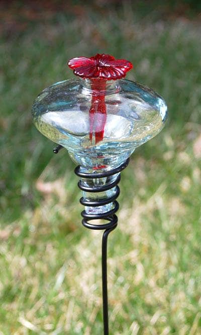 Mini-Blossom Hummingbird Feeder with Stake - Happy Gardens