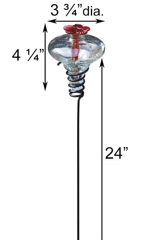 Mini-Blossom Hummingbird Feeder with Stake - Happy Gardens