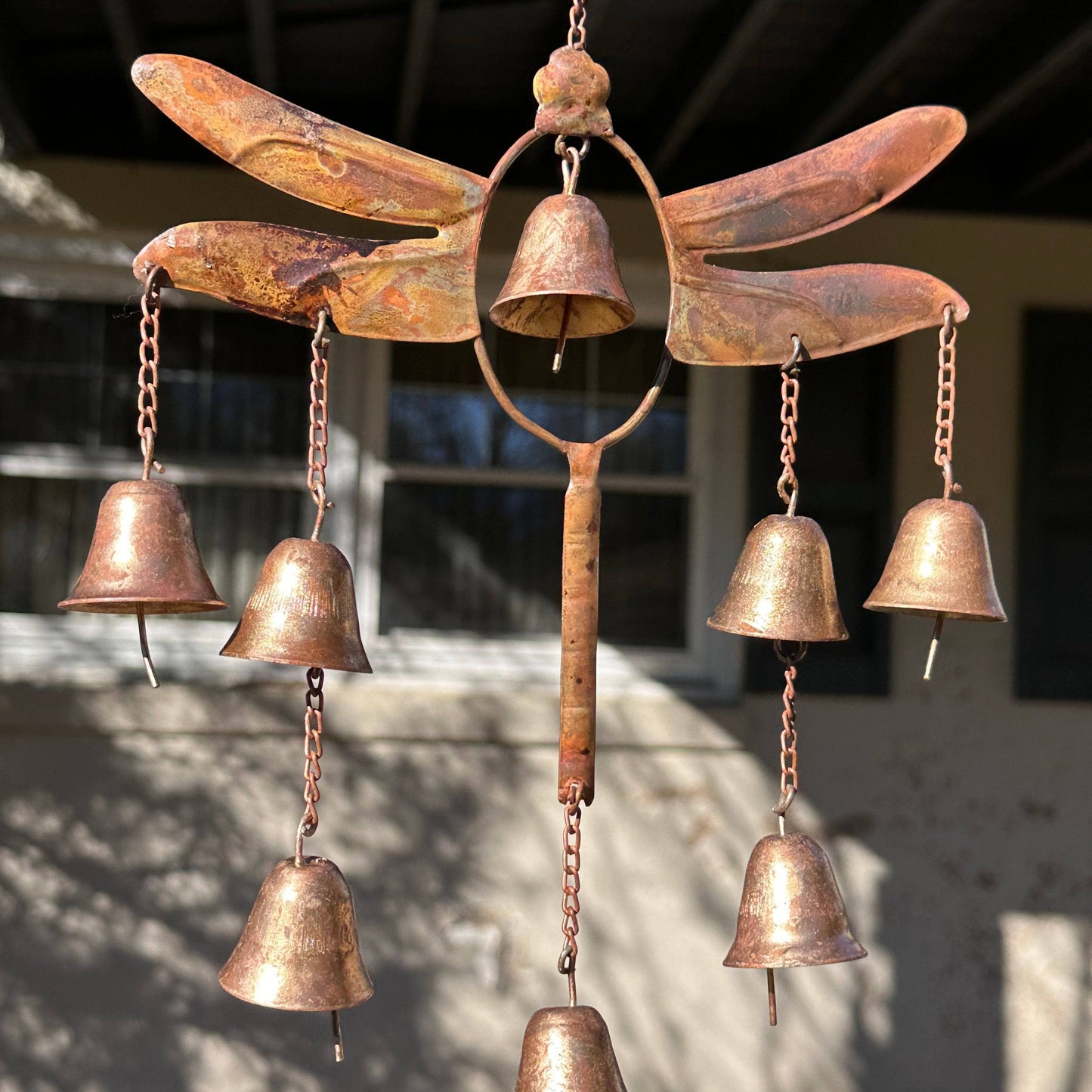 Happy Gardens - Dragonfly with Bells Wind Chime