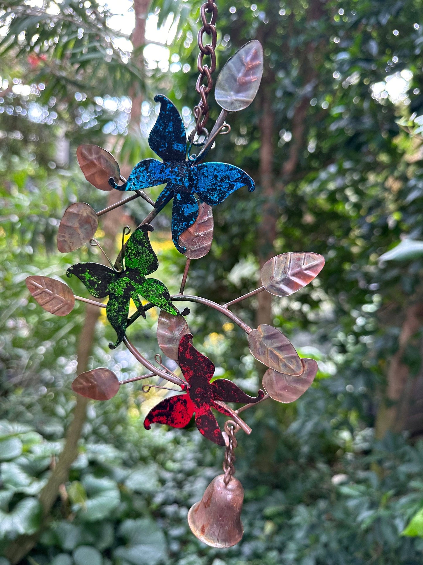Butterflies On Branches Hanging Ornament-Ornaments-Happy Gardens