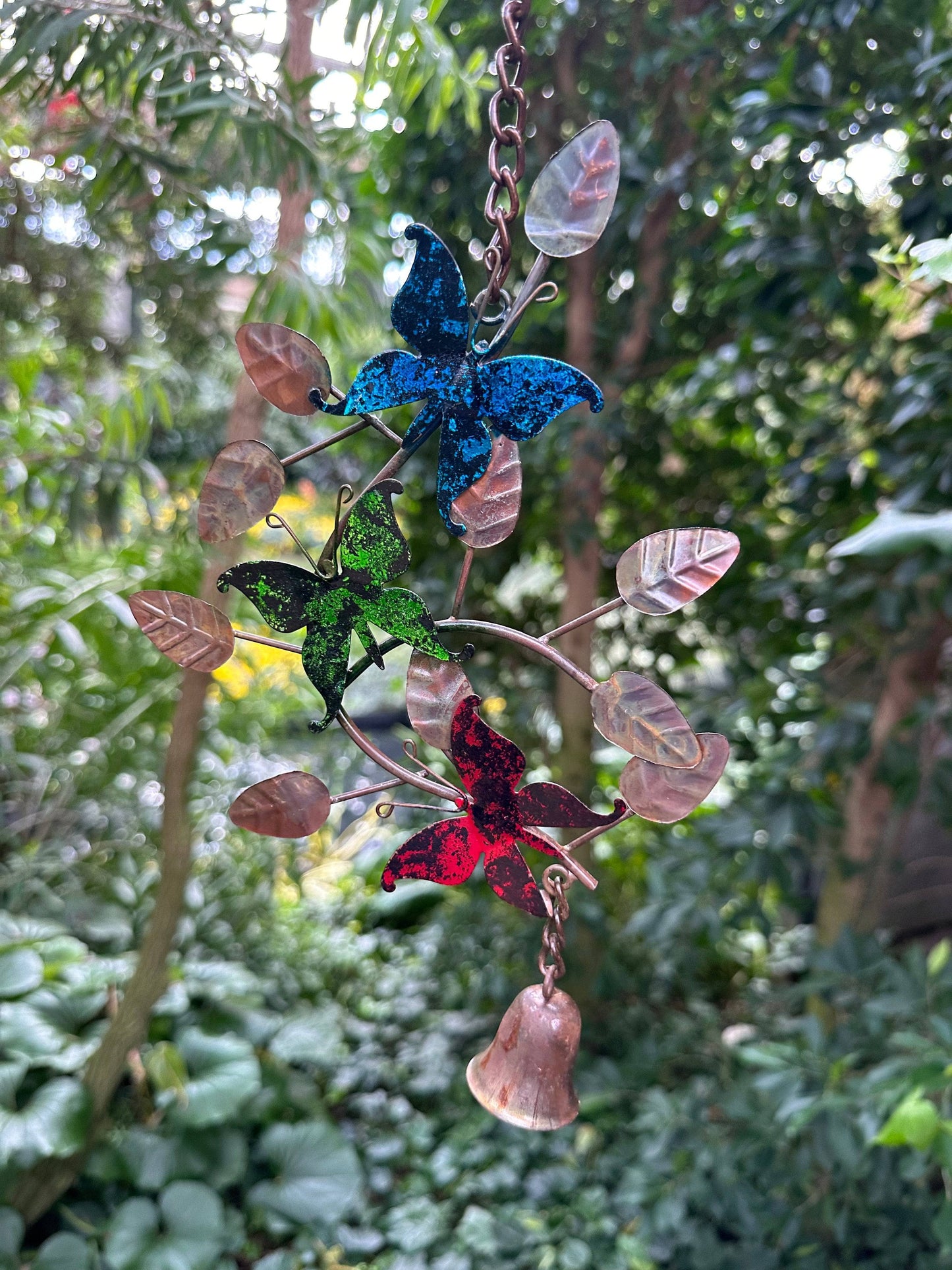 Butterflies On Branches Hanging Ornament-Ornaments-Happy Gardens