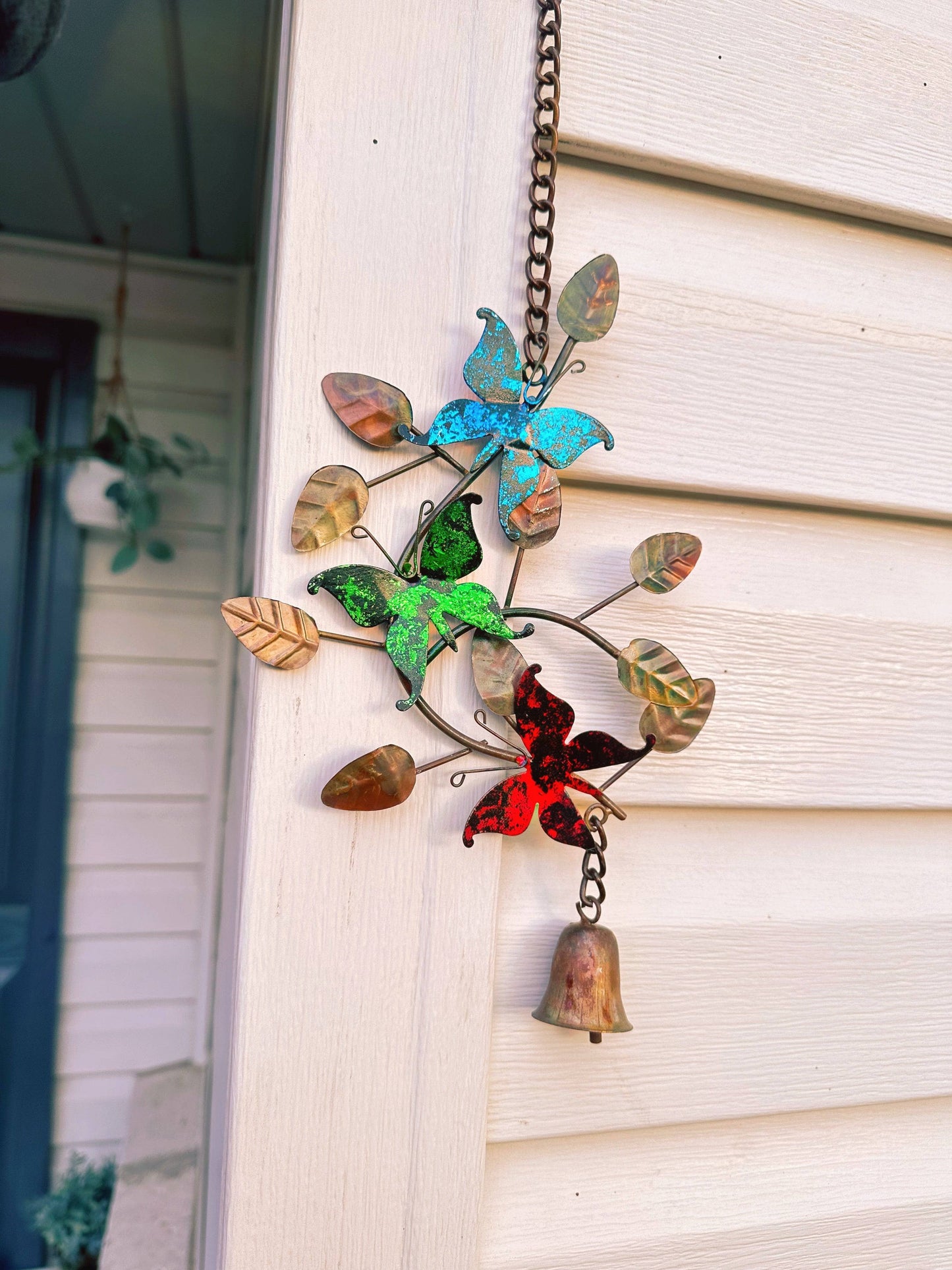 Butterflies On Branches Hanging Ornament-Ornaments-Happy Gardens