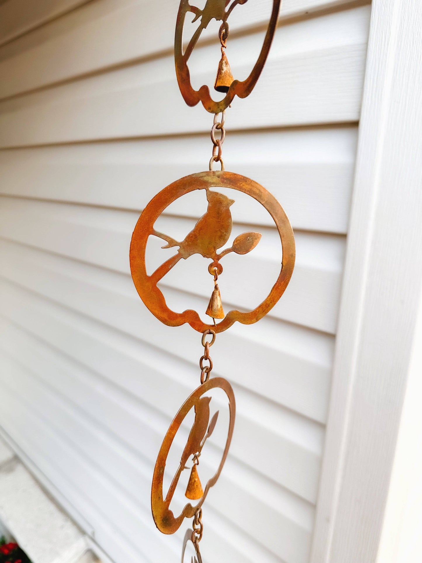 Happy Gardens - Bird with Bell Rain Chain