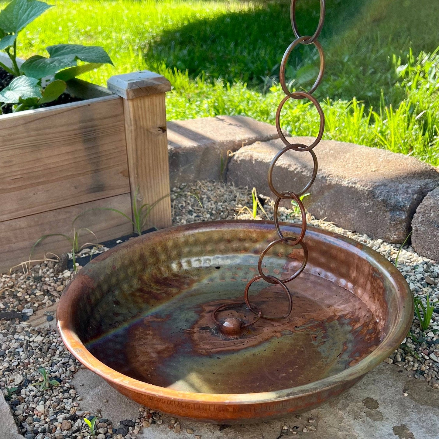 Happy Gardens - Rain Chain Receptacle