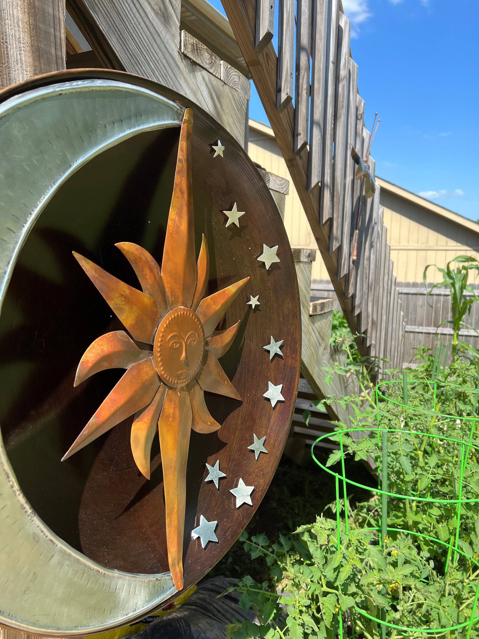 Happy Gardens - Raised Celestial Wall Decor Disc