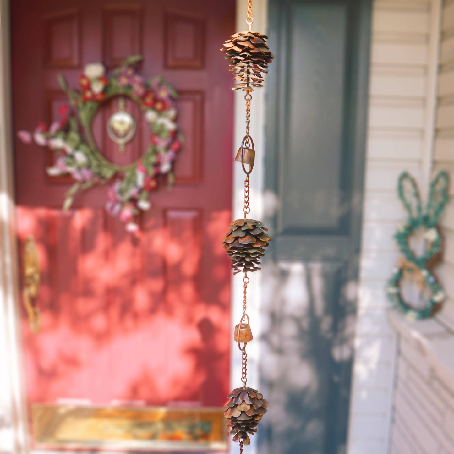 Happy Gardens - Pinecones and Bells Hanging Garden Ornament