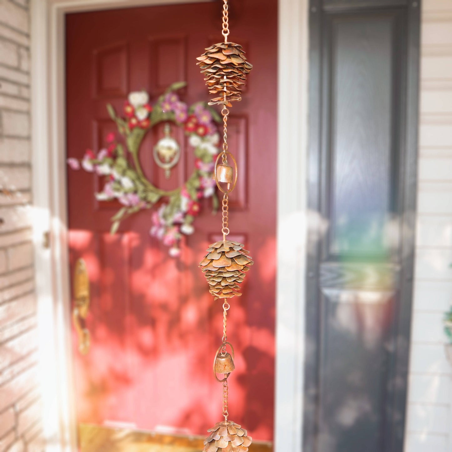 Happy Gardens - Pinecones and Bells Hanging Garden Ornament