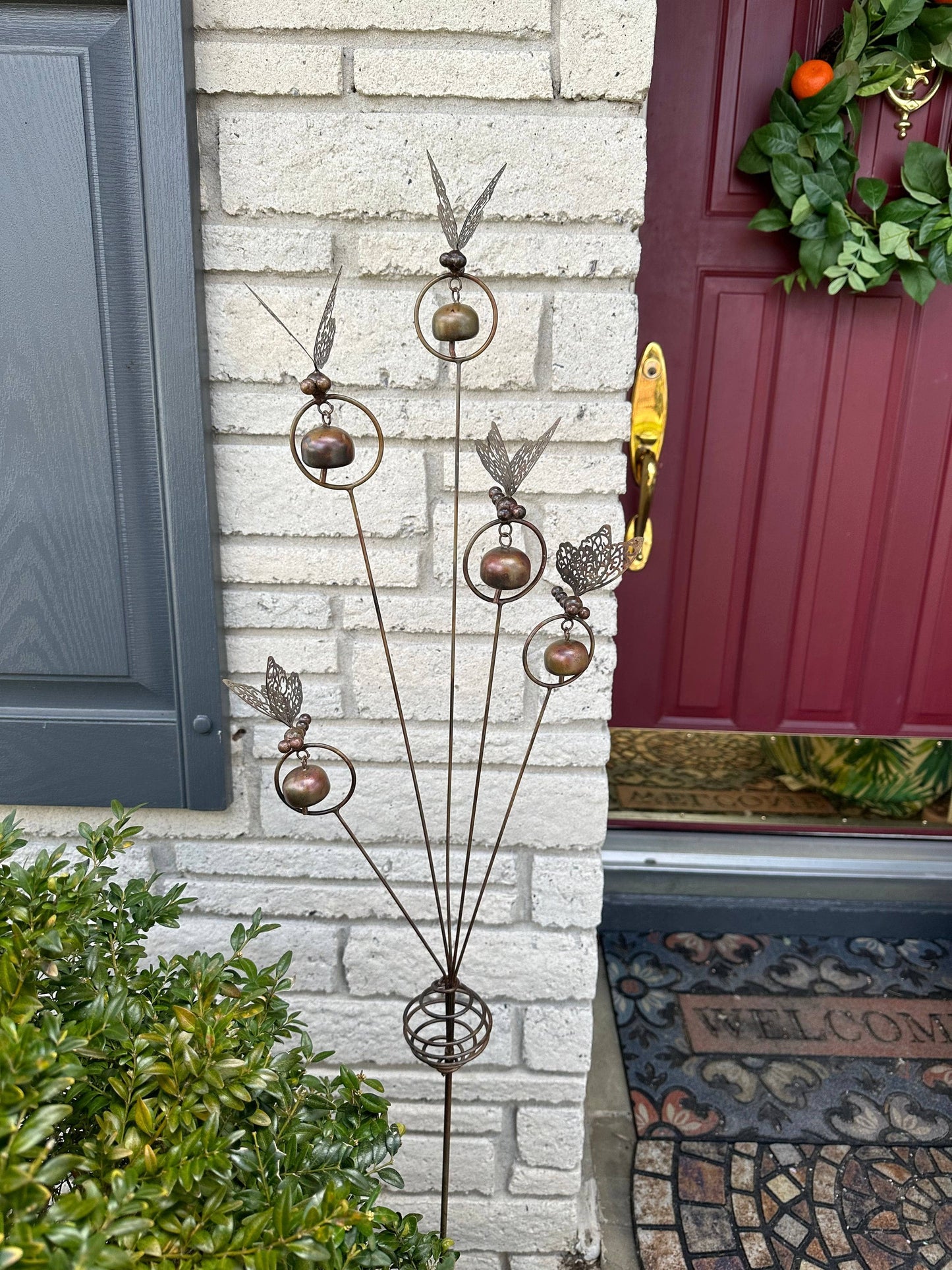 Butterflies and Bells Garden Stake-Garden Stakes & Rain Gauges-Happy Gardens