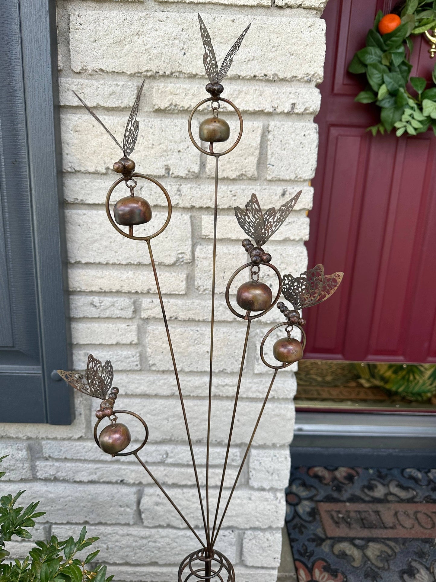 Butterflies and Bells Garden Stake-Garden Stakes & Rain Gauges-Happy Gardens
