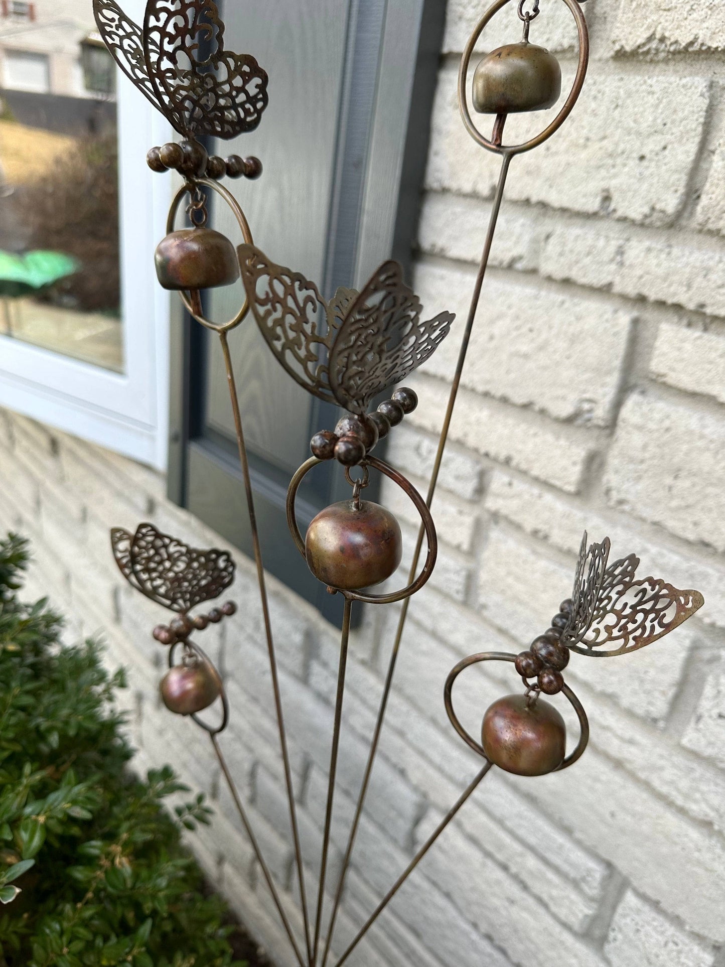 Butterflies and Bells Garden Stake-Garden Stakes & Rain Gauges-Happy Gardens