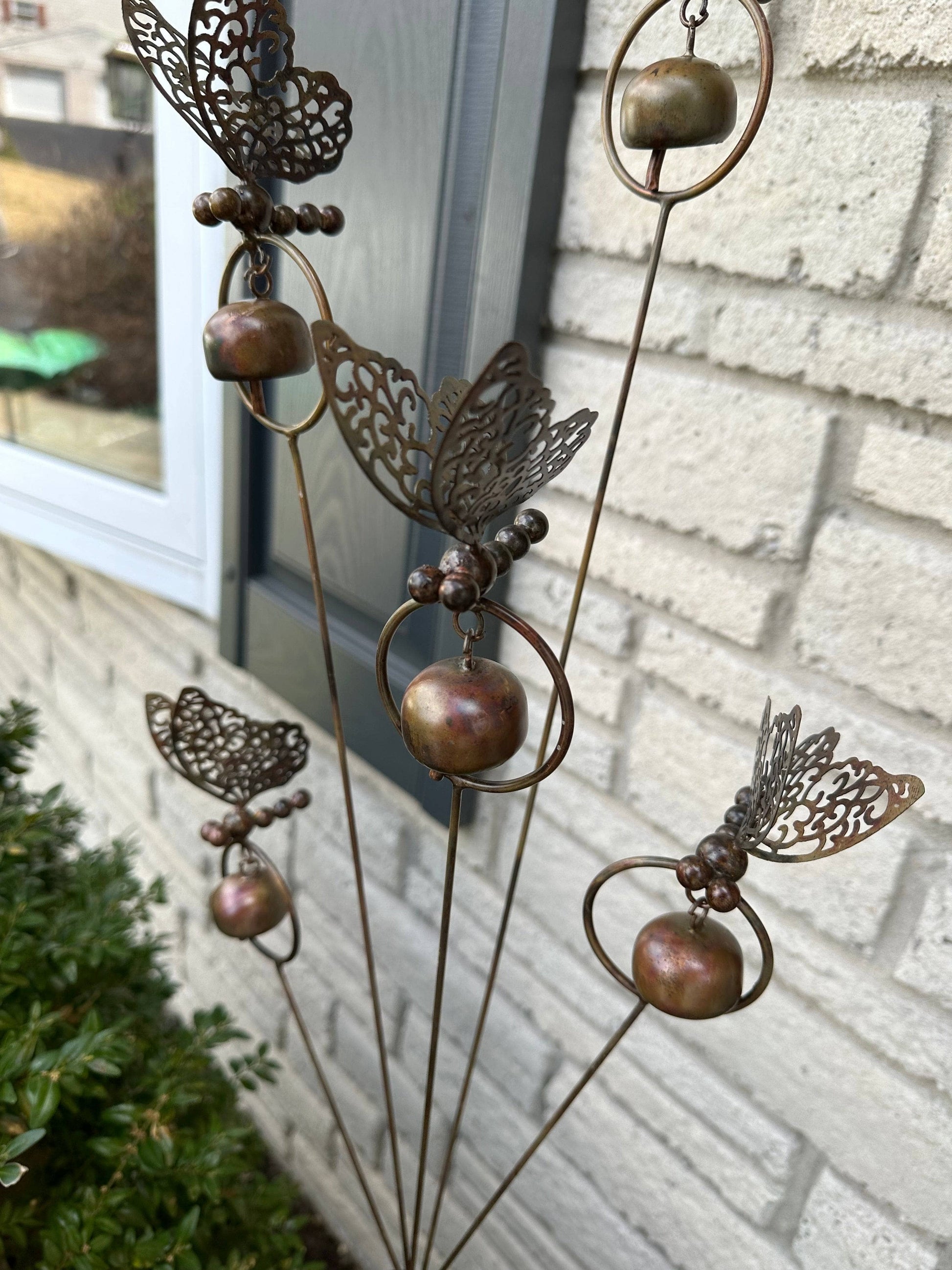 Butterflies and Bells Garden Stake-Garden Stakes & Rain Gauges-Happy Gardens