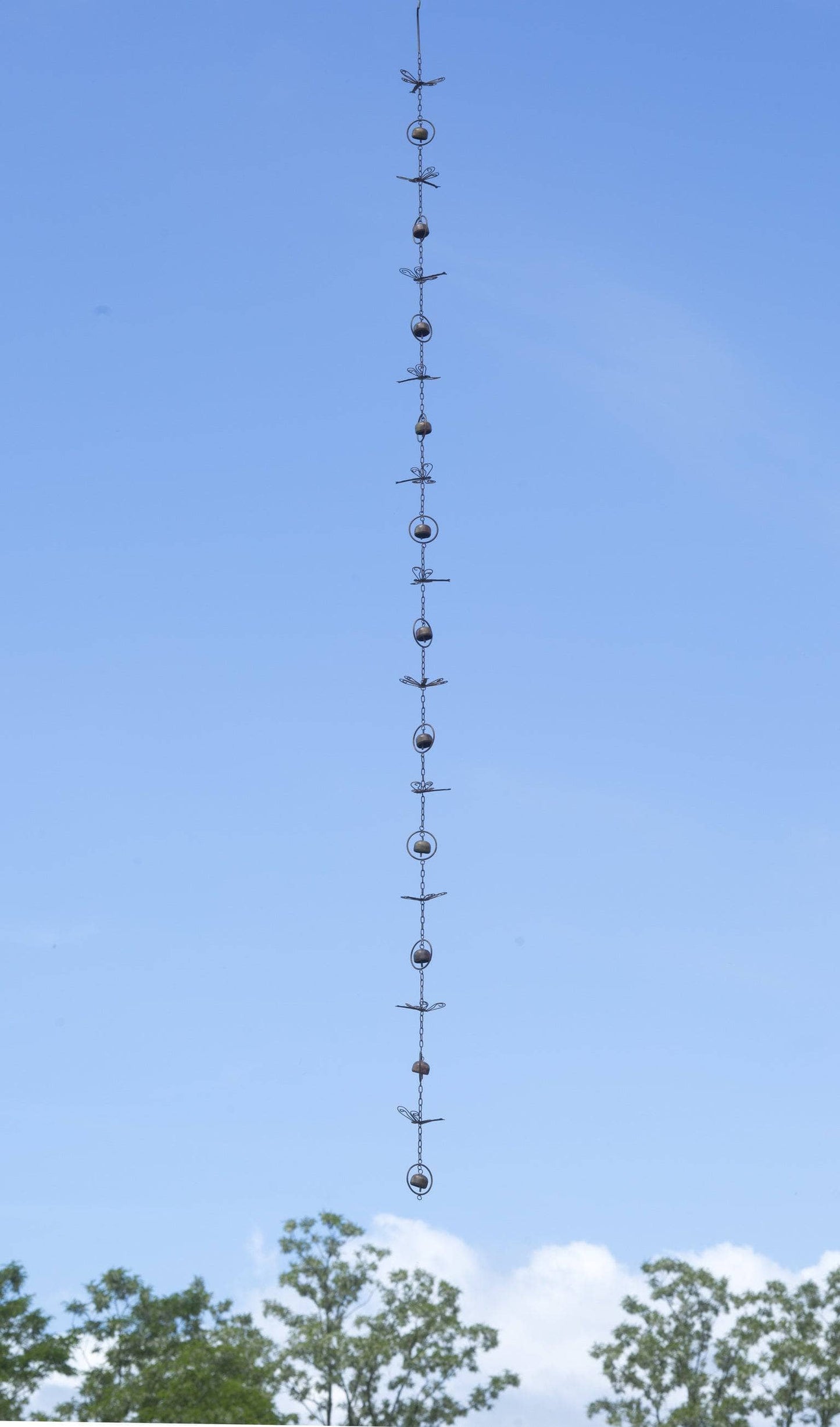 Dragonflies and Bells Rain Chain-Rain Chains-Happy Gardens