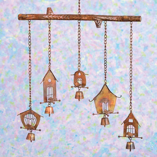 Happy Gardens - Bamboo Bird House Wind Chime