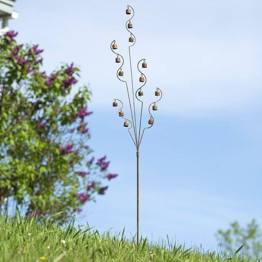 Happy Gardens - Bell Spiral Garden Stake