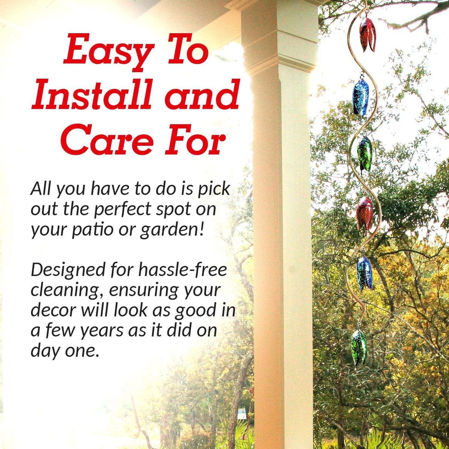 Happy Gardens - Bell Spiral Multicolor Wind Chime