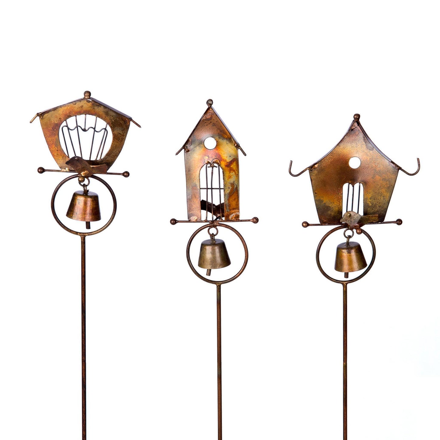 Happy Gardens - Bird Houses Garden Decor Stakes