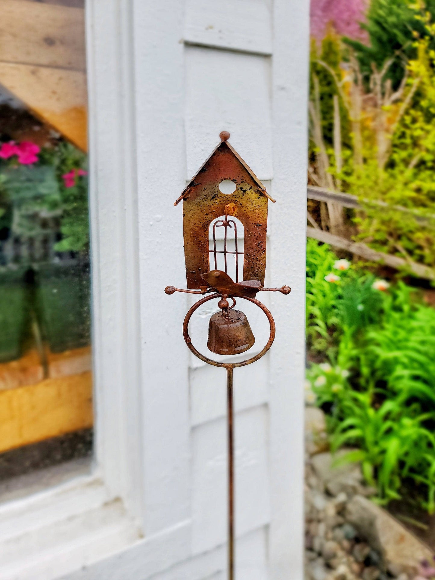 Happy Gardens - Bird Houses Garden Decor Stakes