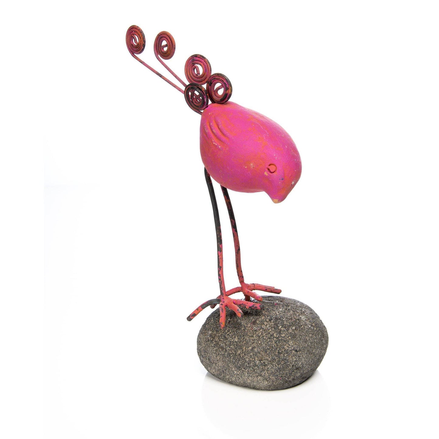 Happy Gardens - Bird on River Stone