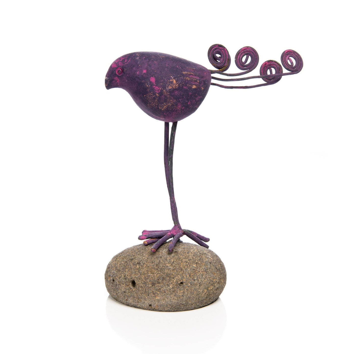 Happy Gardens - Bird on River Stone