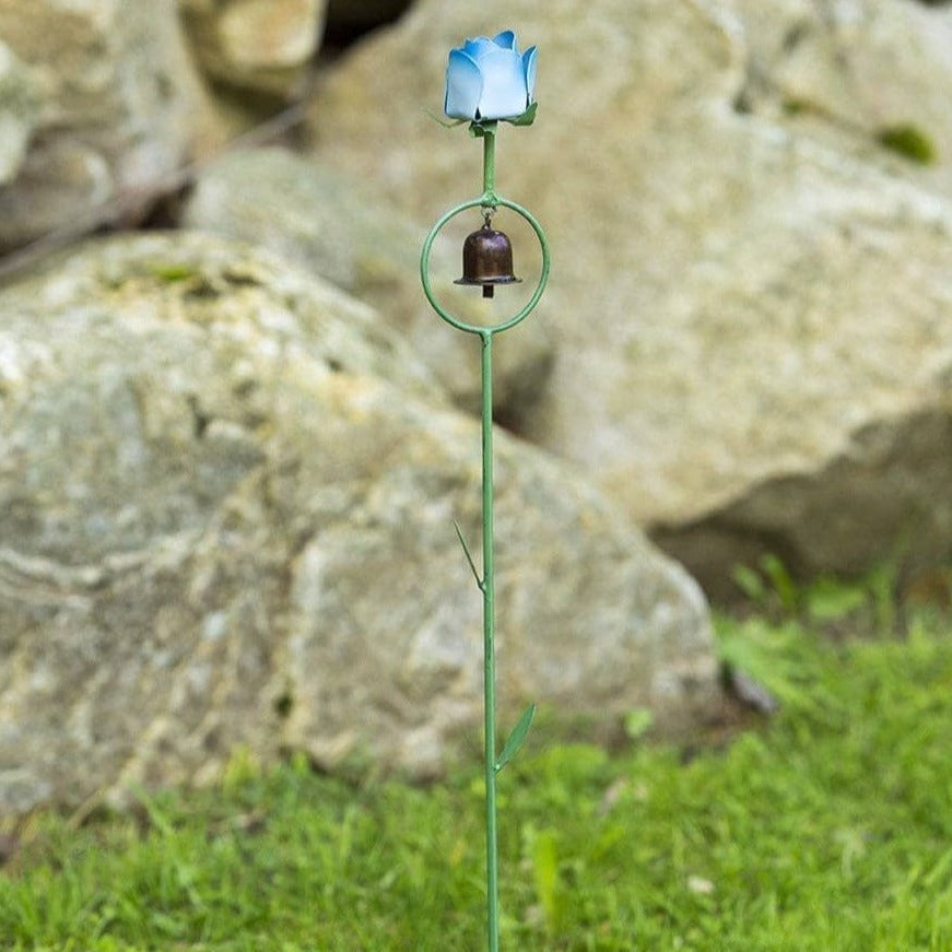 Happy Gardens - Blue Rose Garden Stake