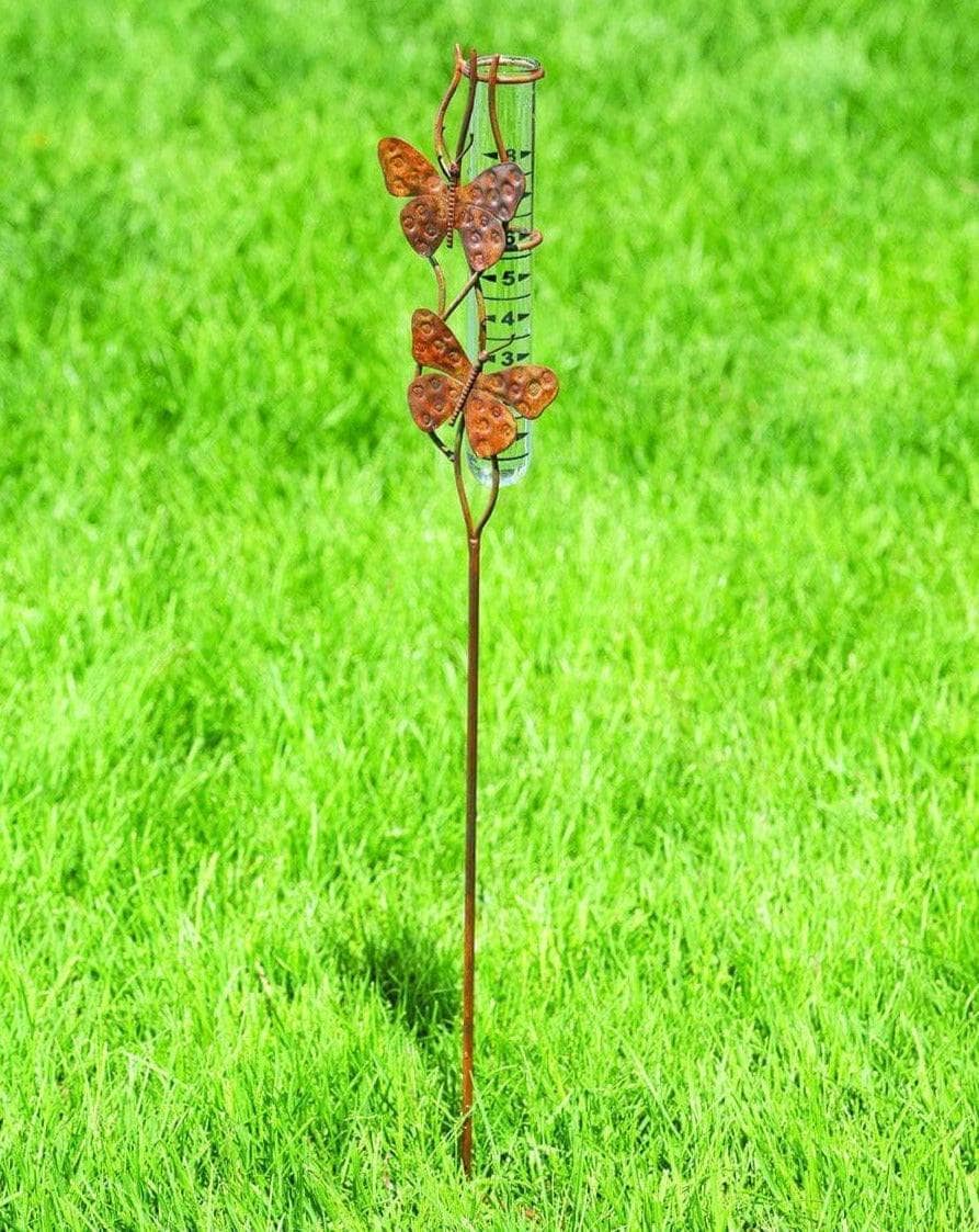 Happy Gardens - Butterfly Duo Rain Gauge