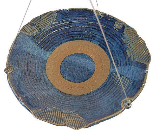 Ceramic Bird Bath, Medium, French Blue - Happy Gardens