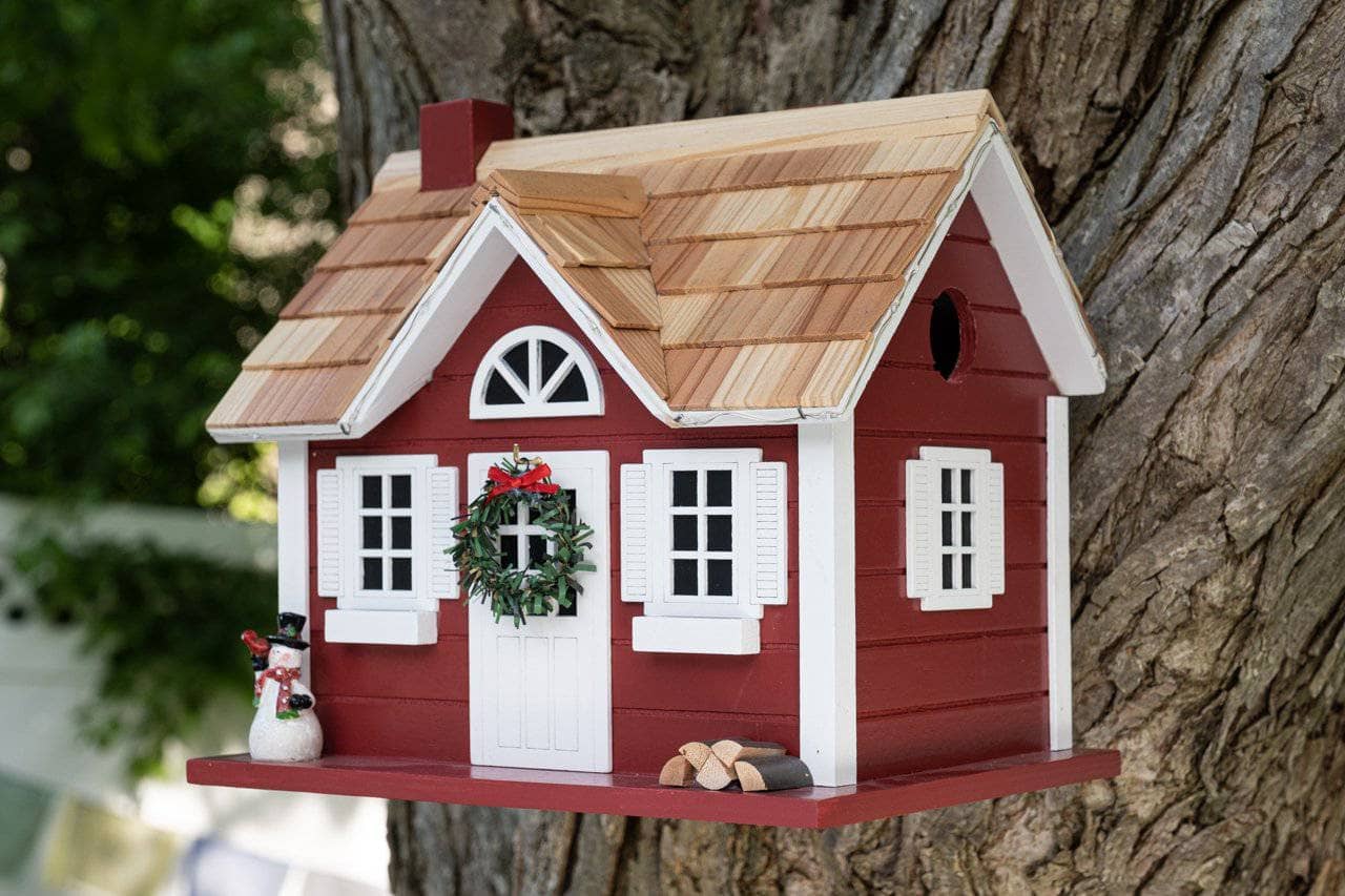 Christmas Cape Birdhouse with LED Lights